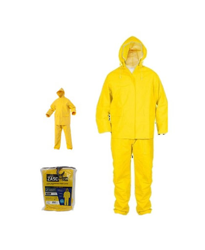 [Z-RC001-Y(XL)] ZASC IMPERMEABLE2 PIEZAS AMARILLO TALLA XL (PVC)