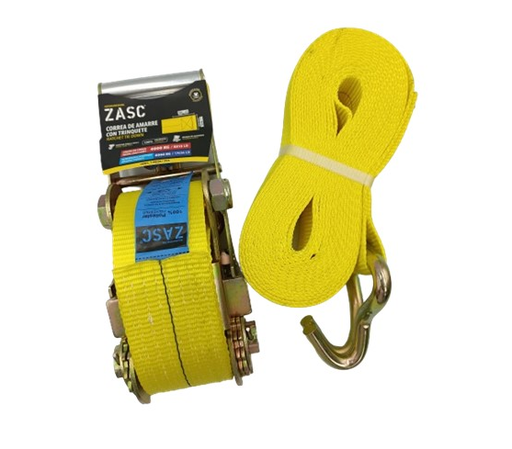 [Z-RTD-TJ-4000] ZASC CINTA DE AMARRE 3" X 10MTS 4000KG  C/ RATCHET