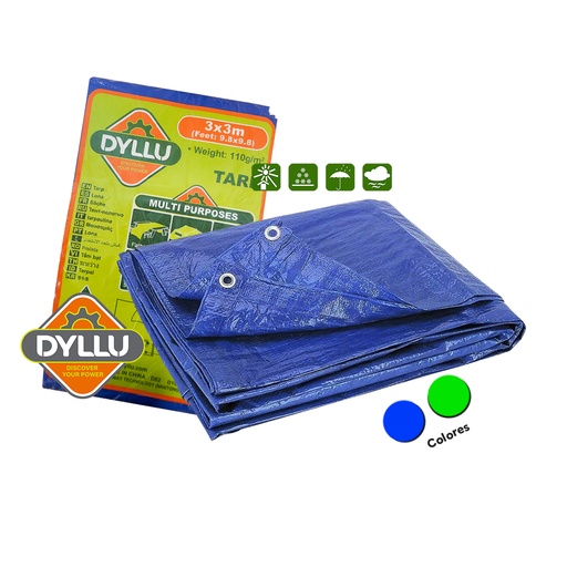[DTTQ1833] DYLLU LONA PLASTICA 3X3 MTS