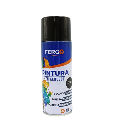 [F94-88647] FERCO PINTURA SPRAY NEGRO MATE 400ML