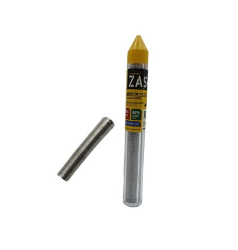 [Z-TS25G-0.8] ZASC ESTAÑO EN ROLLO 0.8 MM 25GRS 40/60