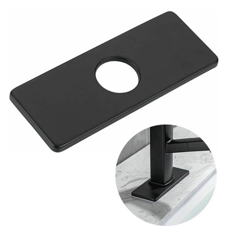 [GB-232] PLACA BASE RECTANGULAR PARA GRIFERIA (C/NEGRA)