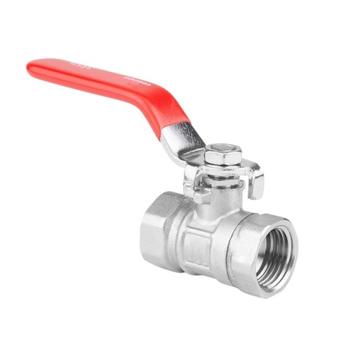 [GB-342] LLAVE DE PASO DE ACERO INOXIDABLE GALVANIZADO 3/4"