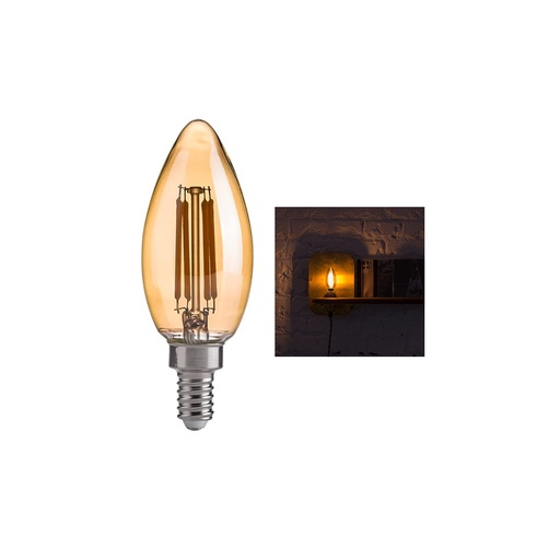 [LD-1114] BOMBILLO VINTAGE TIPO VELA (4W)