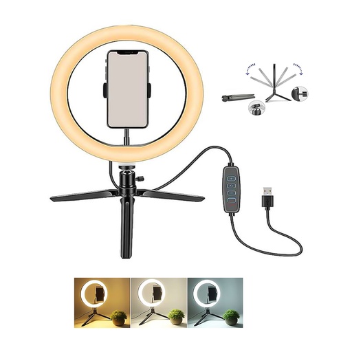 [LD-1245] ARO DE LUZ TRES COLORES 10W
