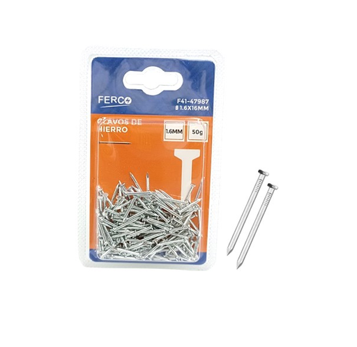[F41-47987] FERCO CLAVO DE HIERRO 1.6 X 16 MM