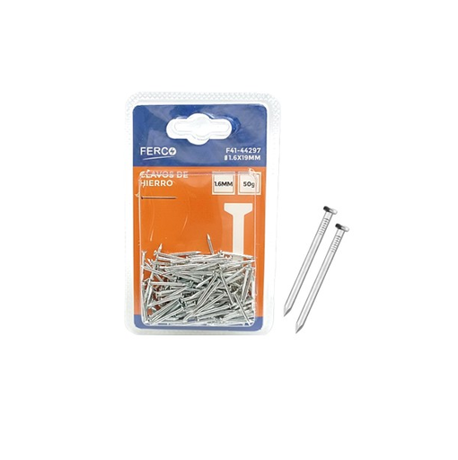 [F41-44297] FERCO CLAVO DE HIERRO 1.6 X 19 MM