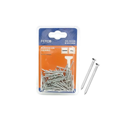 [F41-92228] FERCO CLAVO DE HIERRO 1.8 X 25 MM