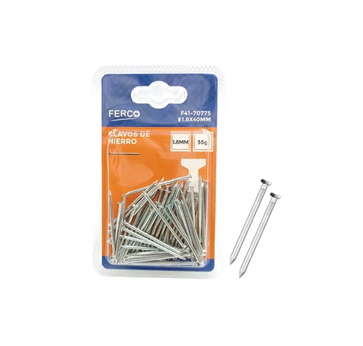 [F41-70775] FERCO CLAVO DE HIERRO 1.8 X 40 MM