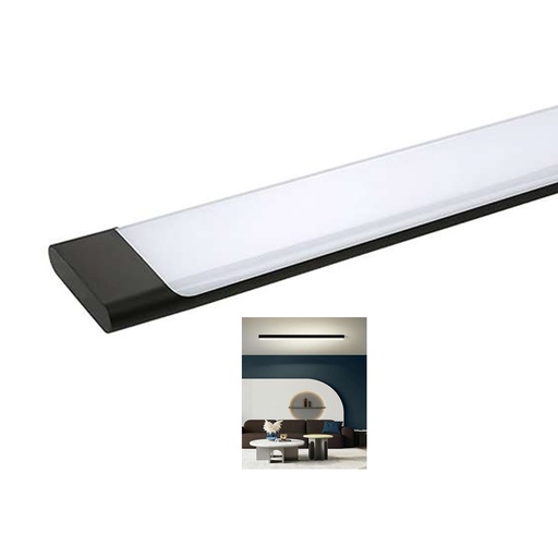 [LD-1493] LAMPARA LED PANEL PLAFON NEGRO (120W)