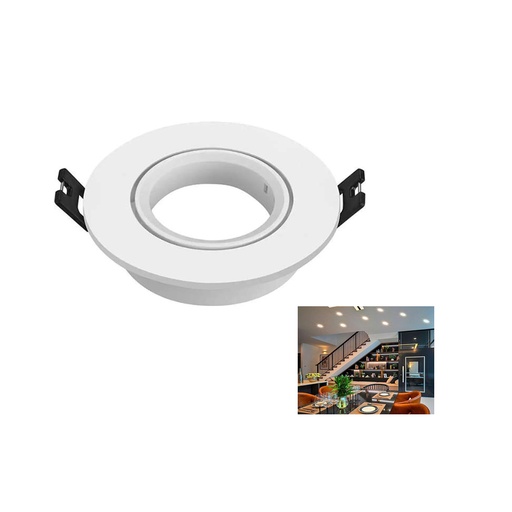 [LD-1553] LAMPARA OJO DE BUEY REDONDO BLANCO