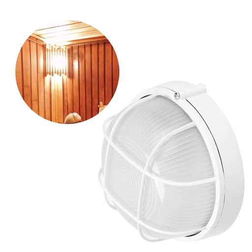 [LD-1632] LAMPARA VAPOLETA REDONDA BLANCA