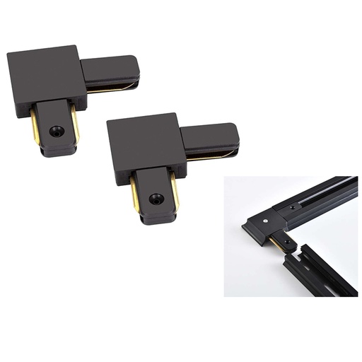 [LD-1726] CONECTOR ANGULAR P/ CARRIL NEGRO