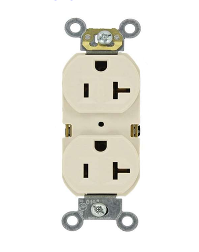 [LD-514] TOMA CORRIENTE DOBLE T HORIZONTAL