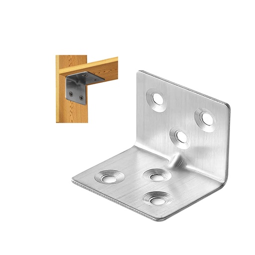 [HR-396] SOPORTE DE ESQUINA PARA PUERTAS 2.8X3.7CM