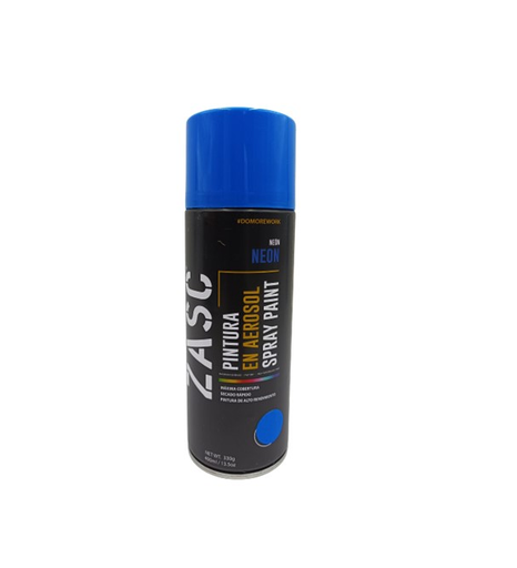 [Z-SPN1004B] ZASC PINTURA SPRAY AZUL NEON 400ML
