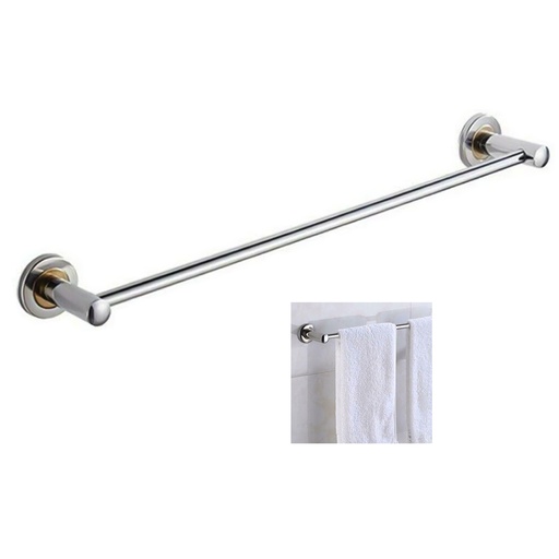 [GB-535] SALUD VEN TOALLERO CLASICO DE BAÑO METALICO CROMADO 57 CM