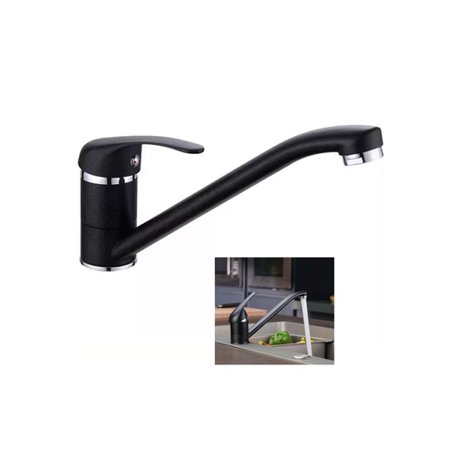 [GB-984] GRIFERIA NEGRA PARA LAVAPLATOS AGUA FRIA Y CALIENTE