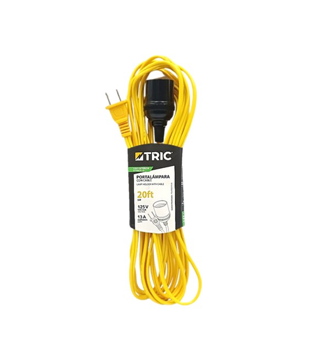 [T-ECLH-20] TRIC EXTENSION C/SOCATE ROSCA E27 X 6 MTS