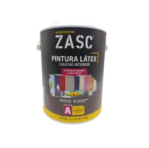 [Z-RLP4L-VP] ZASC PINTURA DE CAUCHO GALON SATINADA VERDE PASTEL CLASE A