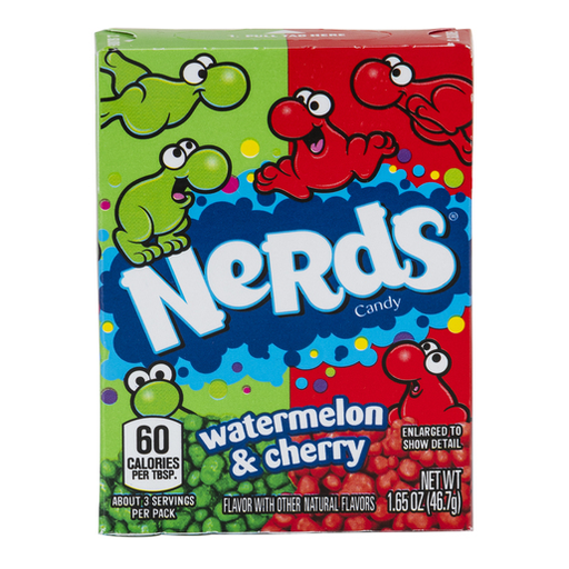 [793392] WATERMELON & CHERRY CARAMELO NERDS 46GR