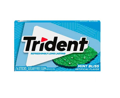 [05522] CHICLE TRIDENT MINT BLISS