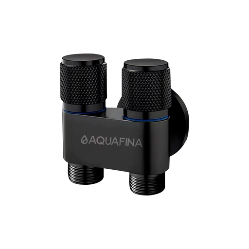 [A-DCV1-2B] AQUAFINA LLAVE DE ARRESTO DOBLE NEGRO MATE