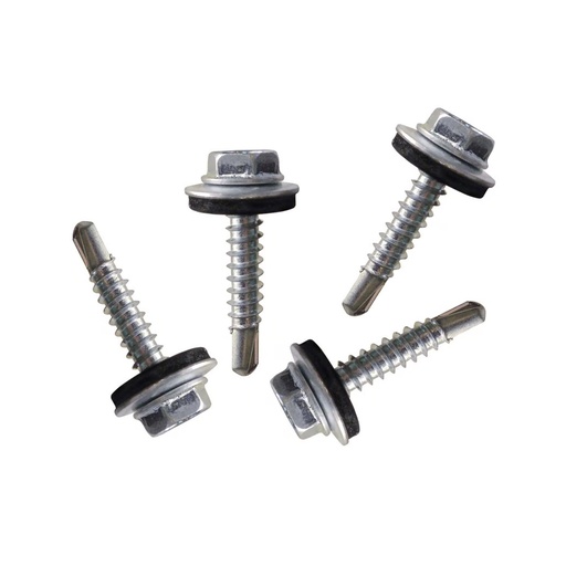 [HR-168] TORNILLO CABEZA HEXAGONAL 6.3 X 38 PAQ 20 UNID