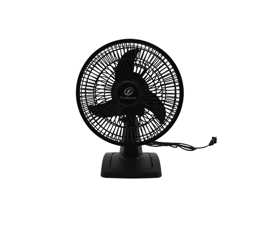 [N34] VENTILADOR 10" DE MESA C/ ASPA PLASTICO NEGRO