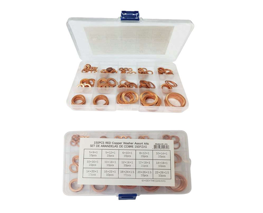 [HR-474] SET DE ARANDELAS DE COBRE (150PZAS)