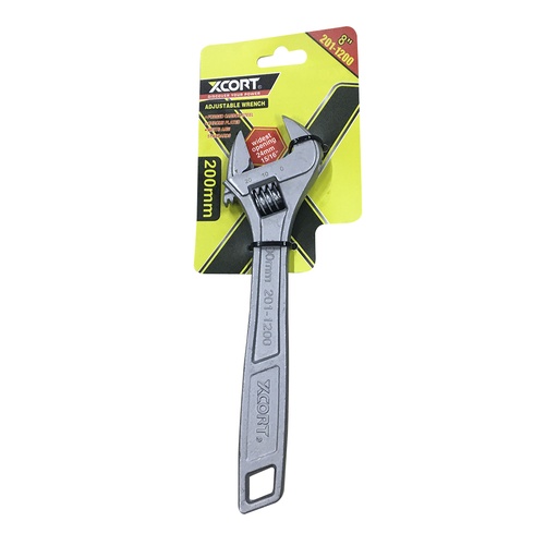 [HR-M3277] XCORT LLAVE INGLESA AJUSTABLE DE ACERO 8"