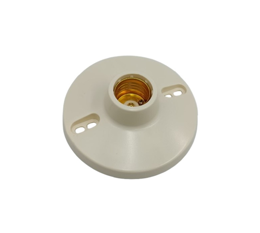 [FEI-A920B] FERCO PORTA LAMPARA  DE BAQUELITA  4 1/2  MARFIL  127-250V 150W