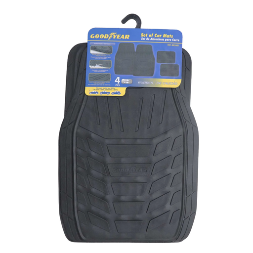 [991-805637] ALFOMBRA P/ AUTO COLOR NEGRO 80X47CM 4 PCS