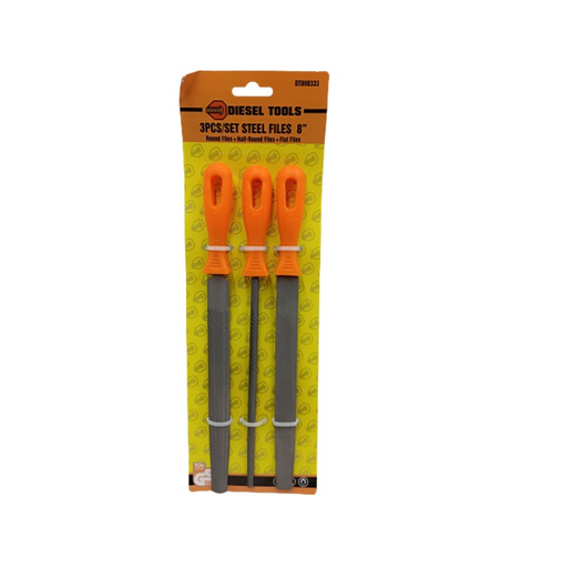 [DT090333] DIESEL TOOLS SET DE LIMAS 3 PZS MANGO PLASTICO
