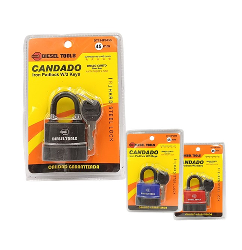 [DT13-IP045S] DIESEL TOOLS CANDADO DE HIERRO 45MM