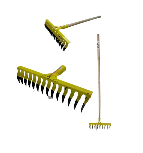 [Z-1033-14] ZASC RASTRILLO METALICO 14 DIENTES C/CABO