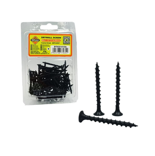 [DTXS1415A] DYLLU TORNILLO DRYWALL #6X11/2" 80 PZS