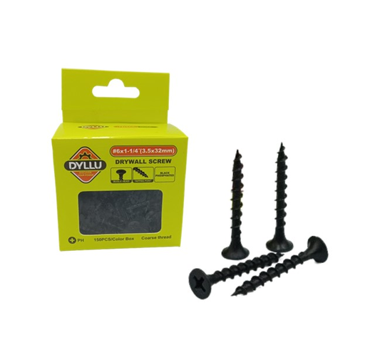 [DTXS1513A] DYLLU TORNILLO DRYWALL #6X11/4" 150 PZS