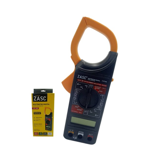[Z-DT266] ZASC MULTIMETRO DIGITAL TIPO PINZA 1000 VAC CAT
