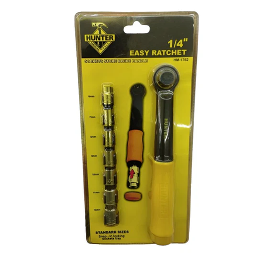 [HM-1762] RACHET DE 1/4 " 7 PZAS DE 6 A 13 MM HM-1762