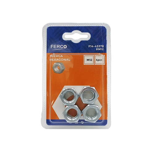 [F14-43378] FERCO TUERCA METALICAS HEXAGONALES 12MM