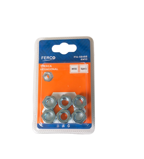 [F14-56466] FERCO TUERCA METALICAS HEXAGONALES 10MM