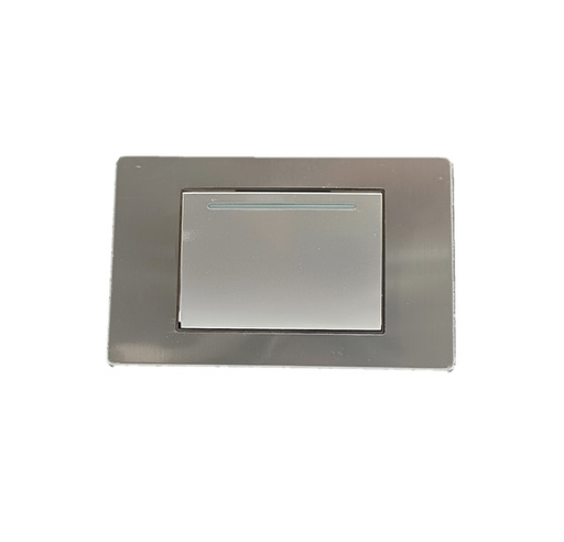 [FEI-GX011-G] FERCO INTERRUPTOR SENCILLO 1 MODULO METAL GRIS PLOMO