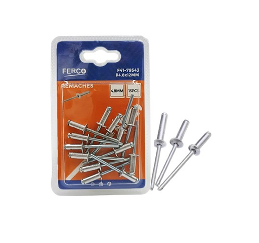 [F41-32749] FERCO REMACHE CIEGO NATURAL 4.8X20mm(13/16")