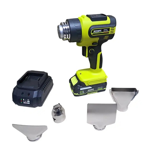 [HR-E3081] XCORT PISTOLA DE CALOR INALAMBRICA 21V