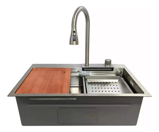 [A-8045SET-A] AQUA FINA FREGADERO PONCHERA 80X45 CM ACERO INOX SATINADO P/ EMPOTRAR