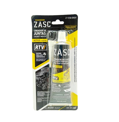 [Z-GM85-BK] ZASC SILICON NEGRO DE ALTA TEMPERATURA 85ML