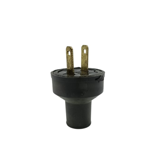 [T-SA6002] TRIC ENCHUFE PLASTICO 2 POLOS NEGRO 250V/15AMP