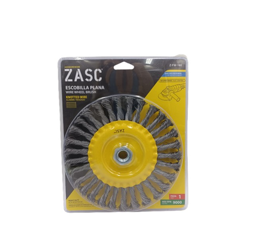 [Z-FW-180] ZACS DISCO PLANO DE ALAMBRE TRENZADO 7"