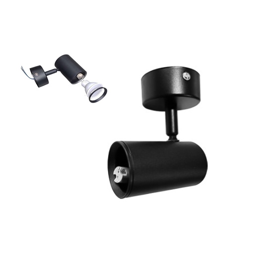 [LD-1365] LAMPARA DE TECHO AJUSTABLE NEGRO